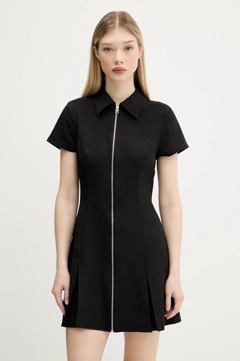 Сукня Hugo Blue колір чорний mini розкльошена 50543063