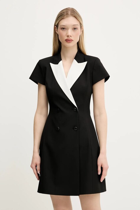 HUGO rochie culoarea negru, mini, drept, 50544765