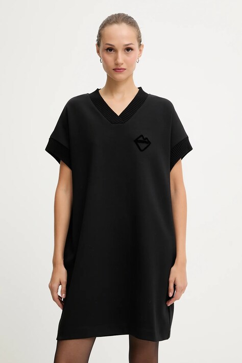 Iceberg sukienka kolor czarny mini oversize H011 6331