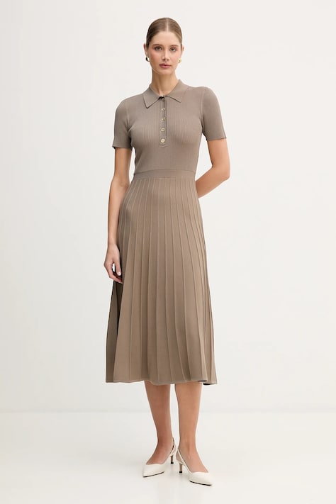 Φόρεμα MICHAEL Michael Kors χρώμα: μαύρο, MT5834F33D