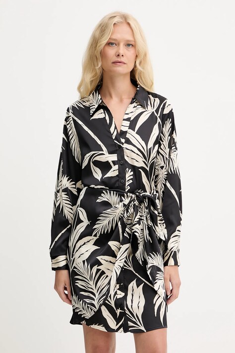 Guess rochie ALYA culoarea negru, mini, drept, W3RK91 WF1T2