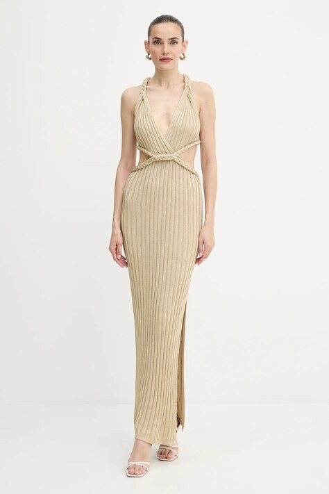 Guess sukienka VANYA kolor zielony maxi dopasowana W5YK0O Z0210