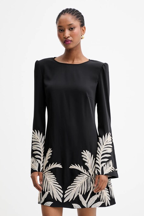 Obleka Guess ANGELE črna barva, W5YK10 WHCU2