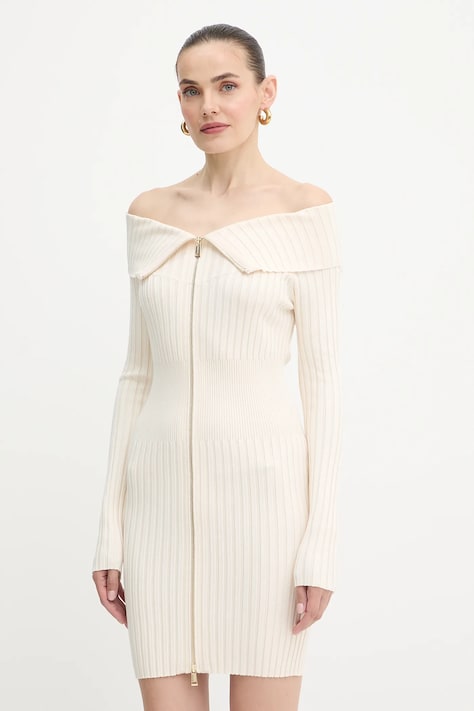Guess rochie KATHRYN culoarea bej, mini, mulata, W5YK28 Z30I2