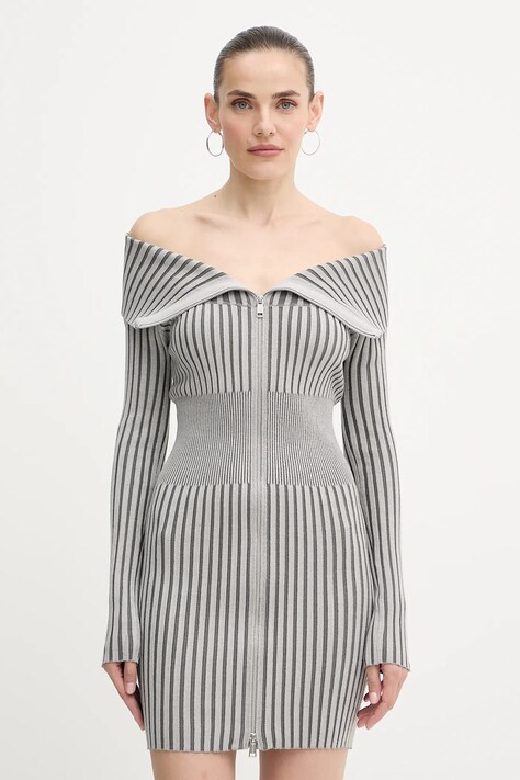 Guess sukienka KATHRYN kolor szary mini dopasowana W5YK28 Z30I2