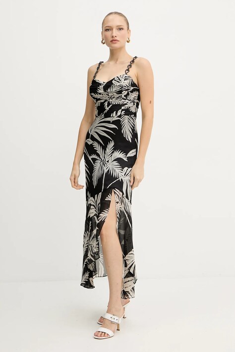 Šaty Guess STACIE černá barva, maxi, W5YK64 WCWF2