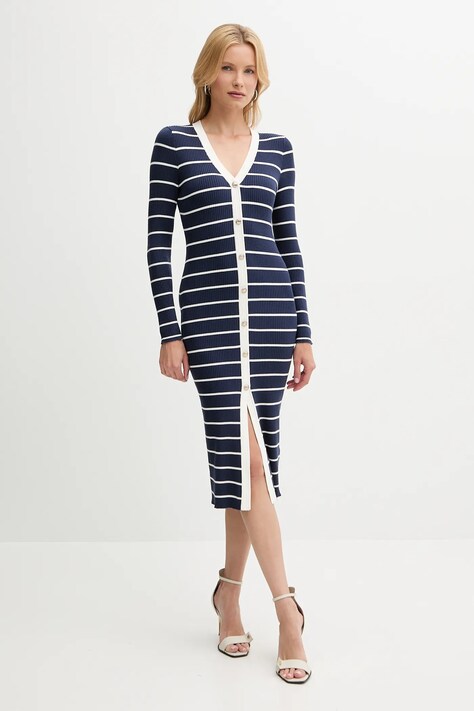 Guess sukienka ANDREA kolor granatowy mini dopasowana W5YK98 Z2YK2