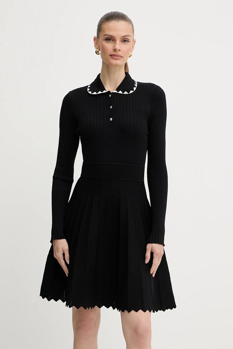 Pinko ruha fekete, mini, harang alakú, 105422 A2PT