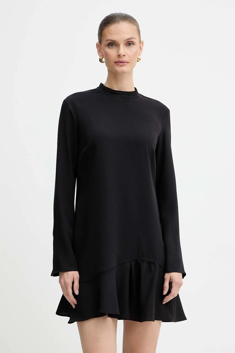 Pinko sukienka kolor czarny mini rozkloszowana 105676 A2QW