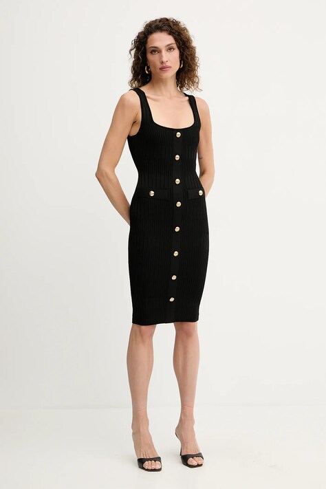 Obleka Marciano Guess JANET črna barva, 5YGK62 5881Z