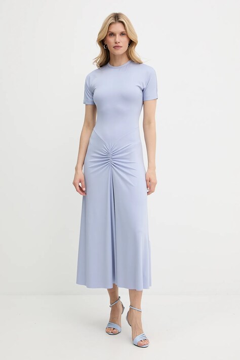 Šaty Victoria Beckham modrá barva, maxi, 1325JDR006476A