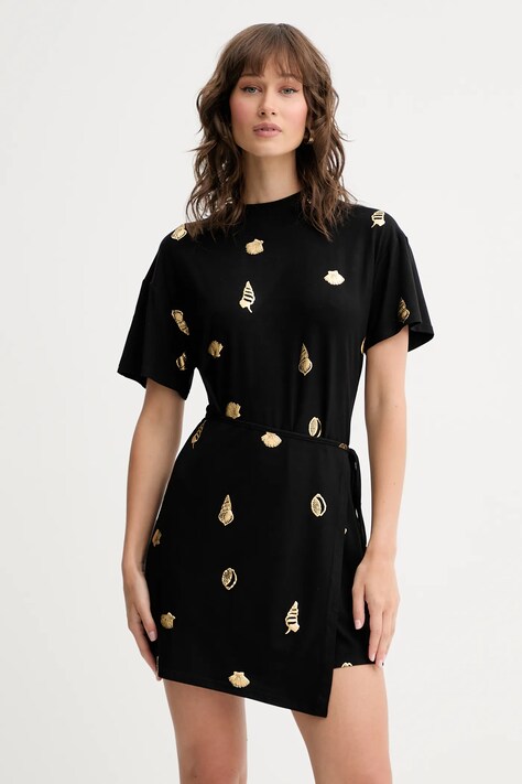 Šaty Never Fully Dressed Leia černá barva, mini, přiléhavé, NFDDR2144