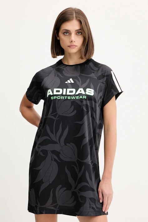 adidas rochie Tiro culoarea negru, mini, drept, JL7638