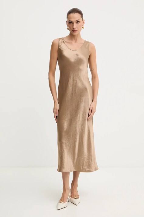 MM rochie TALETE culoarea verde, midi, drept, 2526226018600