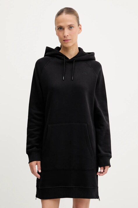 Bavlněné šaty The North Face černá barva, mini, NF0A8E48JK31