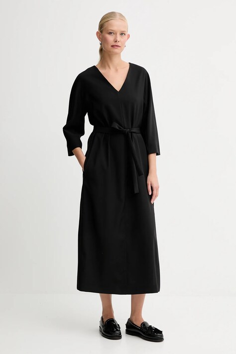 Weekend Max Mara sukienka LAZIALE kolor czarny mini prosta 2525226012600