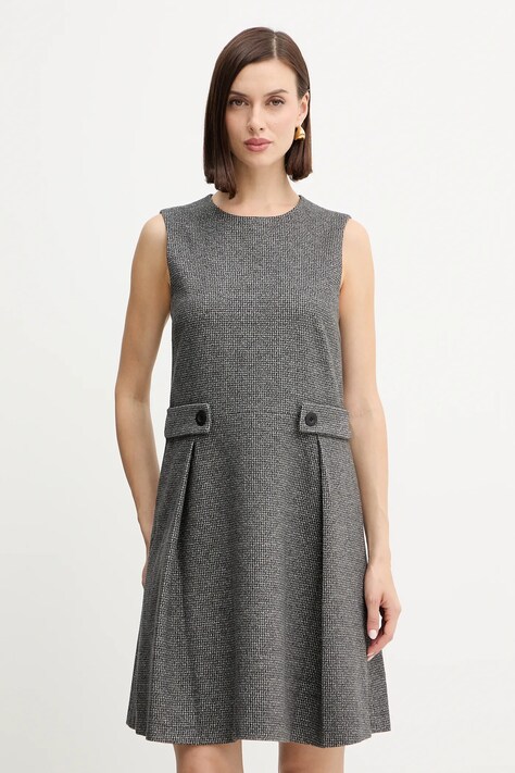 Weekend Max Mara sukienka RIAD kolor szary mini rozkloszowana 2525626052600