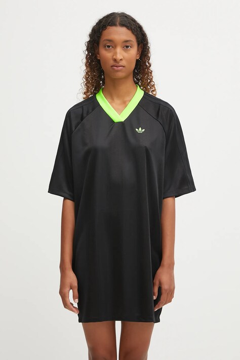 Платье adidas Originals Jacquard Dress цвет чёрный mini прямое KB8152