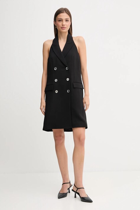 Dkny rochie culoarea negru, mini, mulată, DD5N1L95