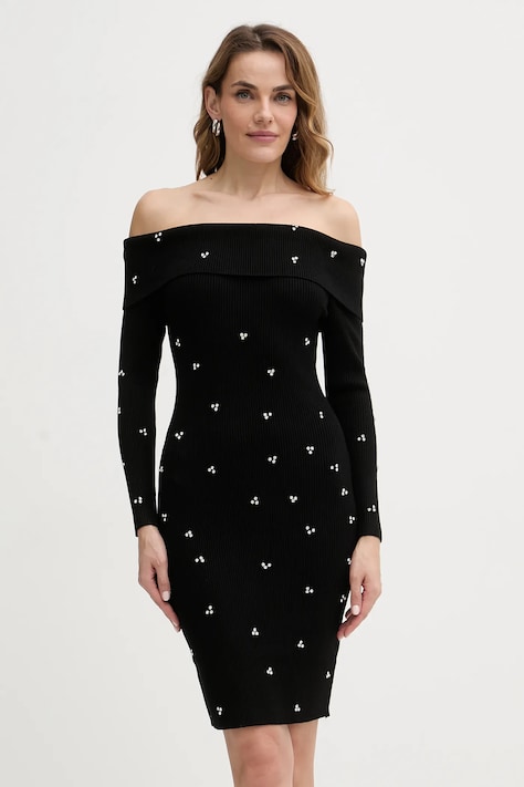 Guess sukienka ALISHA kolor czarny mini dopasowana W5BK64 Z2YJ2