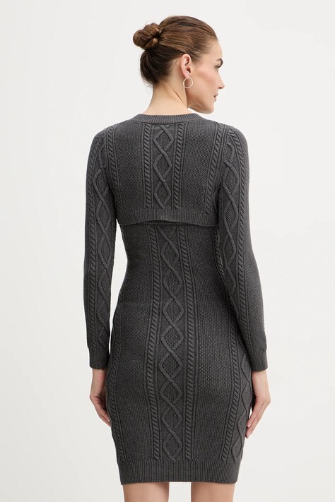 Guess sukienka DAPHNE kolor szary mini dopasowana W5BK61 Z2ZK2