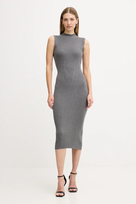 Guess sukienka JULIA kolor szary maxi dopasowana W5BK23 Z3OW2