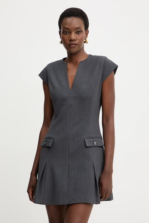 Guess rochie JOANDRA culoarea gri, mini, evazați, W5BK19 W2402