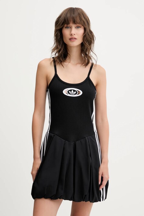 adidas Originals rochie Balloon Dress culoarea negru, mini, evazați, KC8798