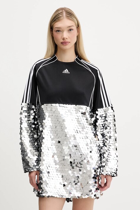 Šaty adidas Originals Essentials černá barva, mini, oversize, KE9798