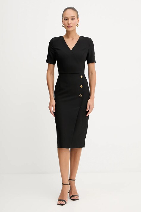 Платье Marciano Guess DALIA цвет чёрный midi облегающее 5BGK16 7046A
