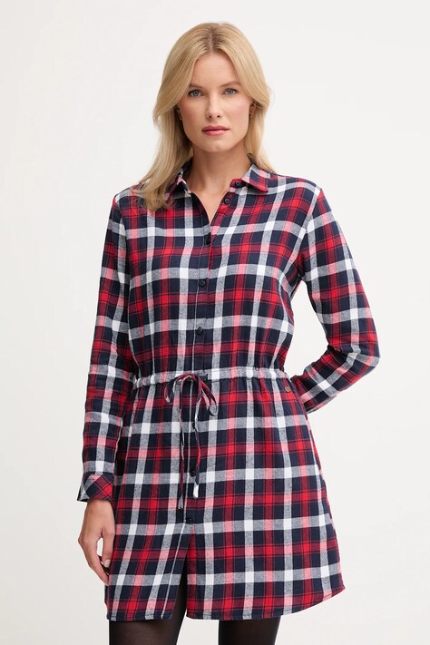 Сукня Pepe Jeans колір бордовий mini пряма PL9537750