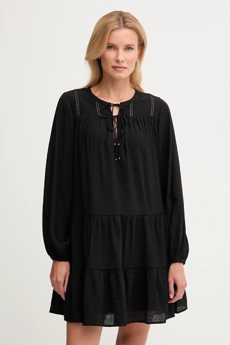 Pepe Jeans sukienka kolor czarny mini rozkloszowana PL9537696