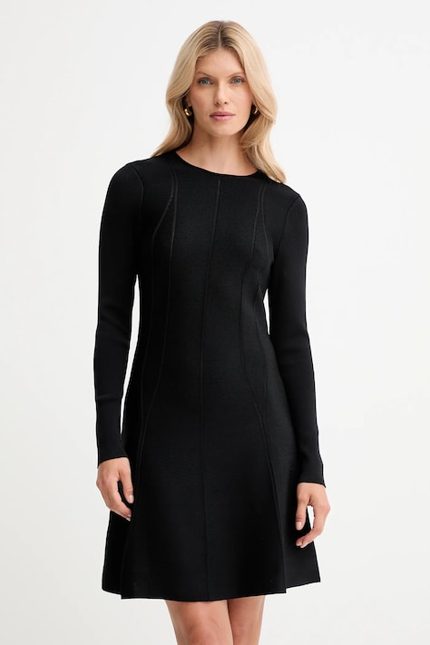 Šaty Twinset černá barva, mini, 252TP3640