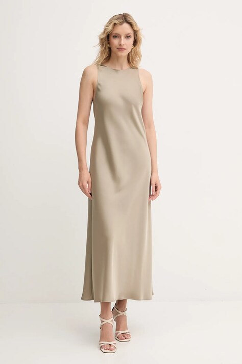 MAX&Co. sukienka kolor zielony maxi rozkloszowana 2526226021200