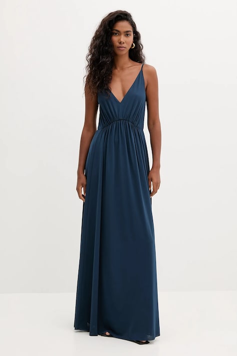 MAX&Co. rochie culoarea turcoaz, maxi, evazați, 2526626011200