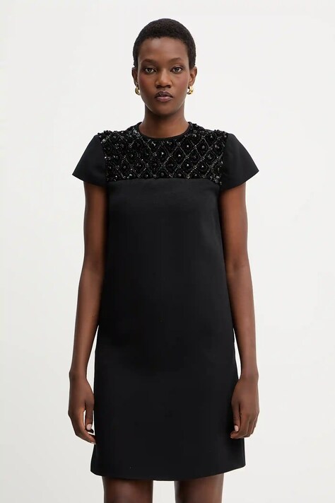 Šaty Luisa Spagnoli černá barva, mini, 542412