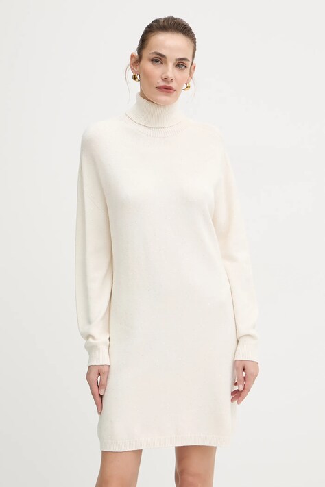Liu Jo sukienka kolor biały mini oversize MF5484 MA27R