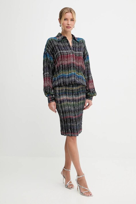 Missoni sukienka kolor multicolor midi oversize DS25WG2P.BC005U