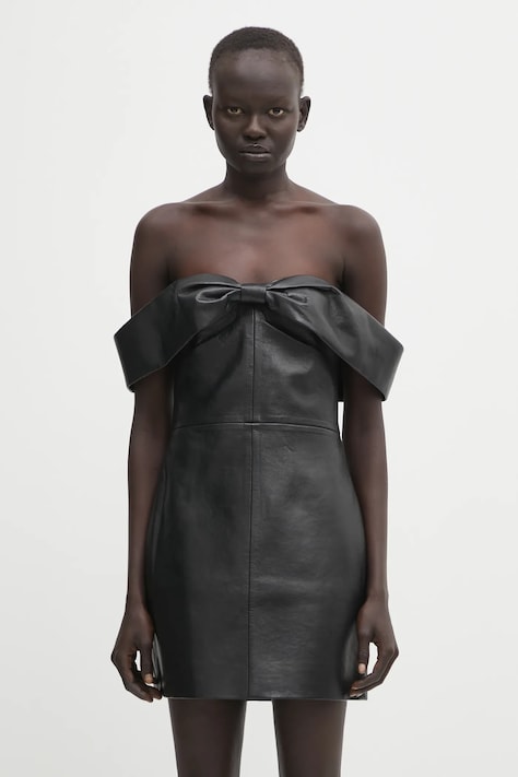 Anine Bing sukienka colleen kolor czarny mini dopasowana A.02.11267