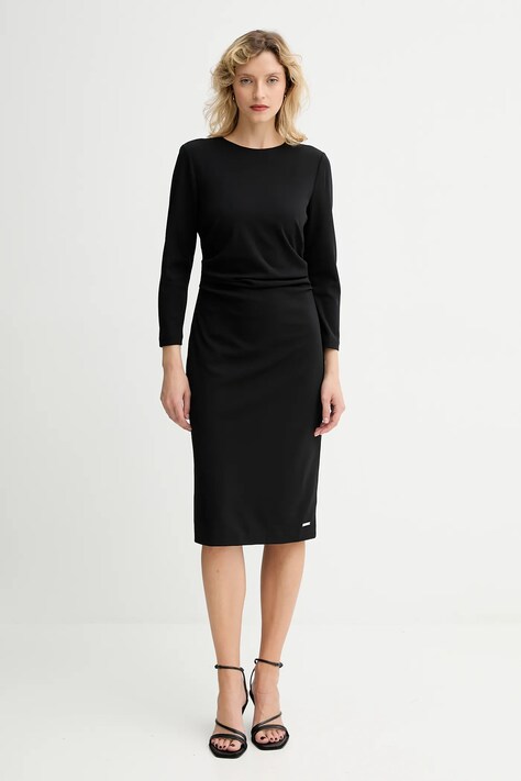 Šaty Calvin Klein černá barva, mini, LV044D062G