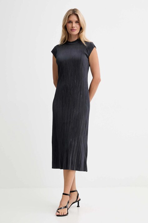 Calvin Klein sukienka kolor szary midi dopasowana LV044E219G