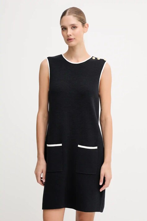 Barbour rochie din bumbac COLLEEN culoarea albastru marin, mini, drept, LDR0937
