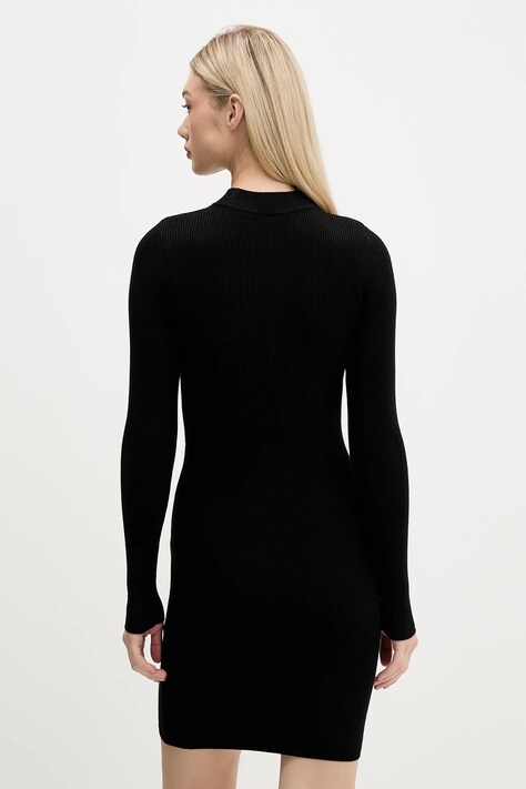 Karl Lagerfeld Jeans rochie culoarea negru, mini, mulată, A4W13010