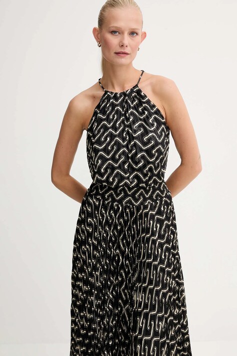 Morgan rochie culoarea maro, midi, evazați, RPLIST2
