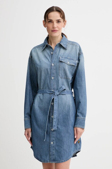 G-Star rochie jeans mini, drept, D26814.D539