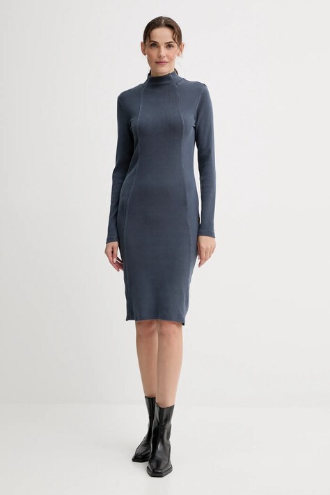 G-Star rochie culoarea gri, mini, mulată, D27164.E127
