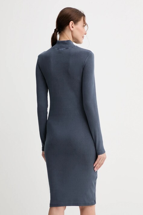 Сукня G-Star Washed slim rib — AW25-SUD1BM, сірий — фото 3