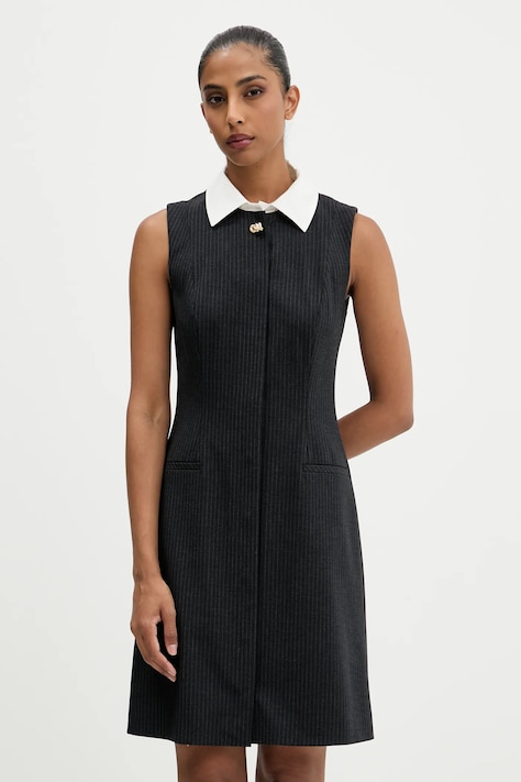 HUGO rochie culoarea negru, mini, evazați, 50547212