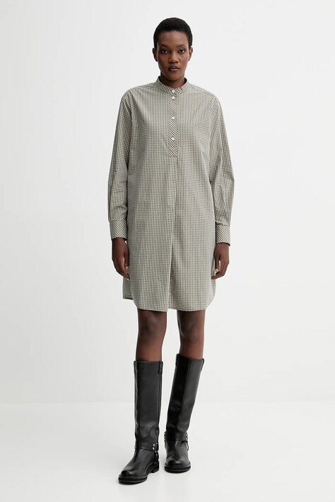 Бавовняна сукня Marc O'Polo — AW25-SUD1E5, зелений — фото 2