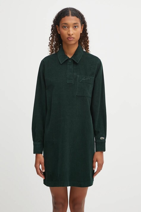 Lacoste corduroy dress green color EF5335